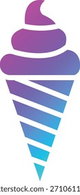 Ilustración de diseño de icono de Vector de helado