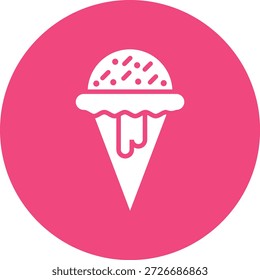 Ilustración de diseño de icono de Vector de helado