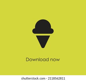 Ice cream vector icon. Editable stroke. Symbol in Line Art Style for Design, Presentation, Website or Apps Elements, Logo. Pixel vector graphics - Vector