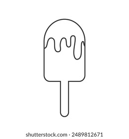 Ice cream vector icon in flat