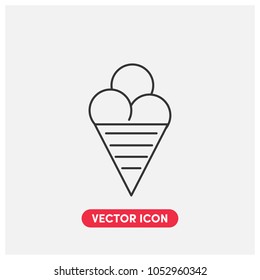Ice Cream Vector Icon Illustration