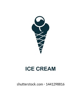 Ice Cream vector icon illustration. Creative sign from icons collection. Filled flat Ice Cream icon for computer and mobile. Symbol, logo vector graphics.