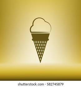 ice cream vector icon illustration