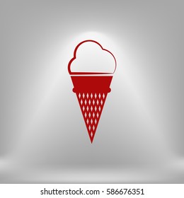 ice cream vector icon illustration