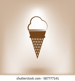 ice cream vector icon illustration