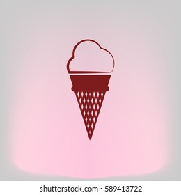 ice cream vector icon illustration