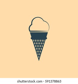 ice cream vector icon illustration