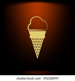 ice cream vector icon illustration