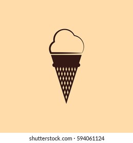 ice cream vector icon illustration