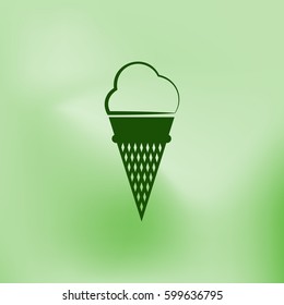 ice cream vector icon illustration