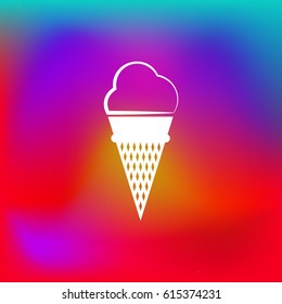 ice cream vector icon illustration