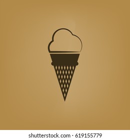 ice cream vector icon illustration