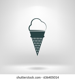 ice cream vector icon illustration