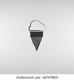 ice cream vector icon illustration