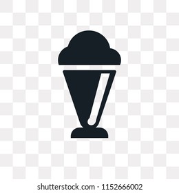 Ice Cream vector icon isolated on transparent background, Ice Cream logo concept