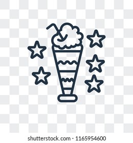 Ice cream vector icon isolated on transparent background, Ice cream logo concept