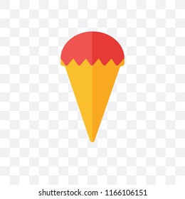 Ice cream vector icon isolated on transparent background, Ice cream logo concept