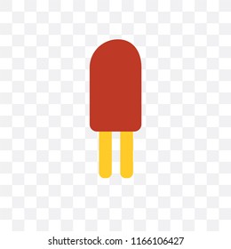 Ice cream vector icon isolated on transparent background 