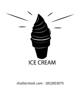 ice cream vector icon isolated on white background. eps 10