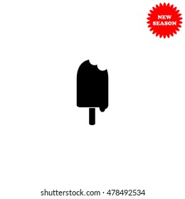 Ice Cream vector icon isolated on white background.