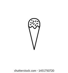 Ice cream vector Icon Line