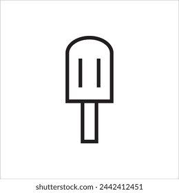ice cream vector icon line template