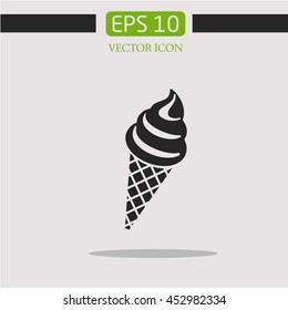  ice cream vector icon. logo