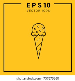  ice cream vector icon. logo