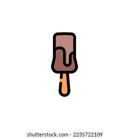 ice cream vector icon. perfect use for logo, presentation, application, website, and more. icon design filled line style