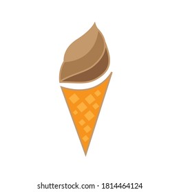 Ice cream vector icon of summer