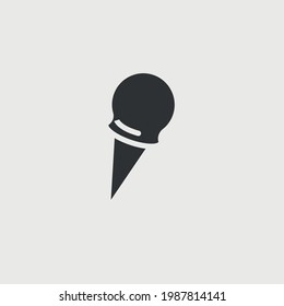 ice cream vector icon sweet dessert