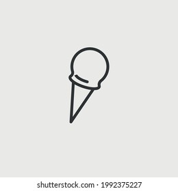 ice cream vector icon sweet dessert