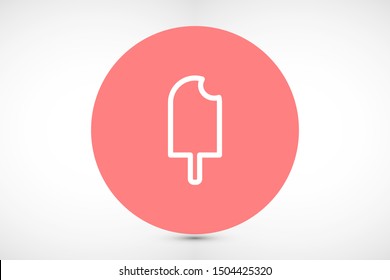 Ice cream vector icon. Ice cream for the use of icon. Ice cream for sale icon. Ice cream melting icons. 10 eps flat icon design.м