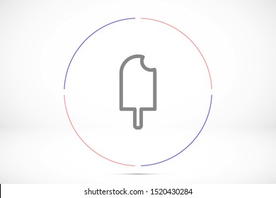 Ice cream vector icon. Ice cream for the use of icon. Ice cream for sale icon. Ice cream melting icons. 10 eps flat icon design.м