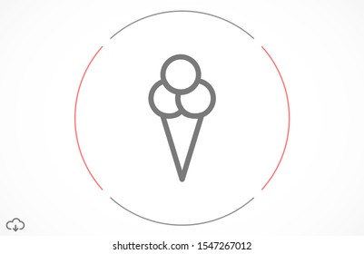 Ice Cream vector icon.Ice Cream for the use Ice icon Cream for sale icon. Ice Cream melting icon. flat design