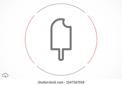 Ice cream vector icon. Ice cream for the use of icon. Ice cream for sale icon. Ice cream melting icons. 10 eps flat icon design.м