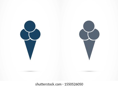 Ice Cream vector icon.Ice Cream for the use Ice icon Cream for sale icon. Ice Cream melting icon. flat design