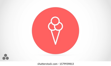 Ice Cream vector icon.Ice Cream for the use Ice icon Cream for sale icon. Ice Cream melting icon. flat design