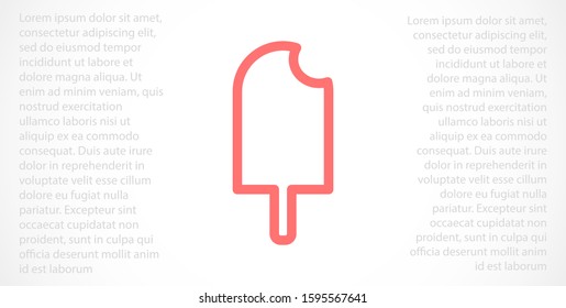 Ice cream vector icon. Ice cream for the use of icon. Ice cream for sale icon. Ice cream melting icons. 10 eps flat icon design.м