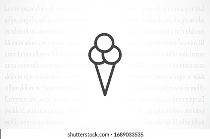 Ice Cream vector icon.Ice Cream for the use Ice icon Cream for sale icon. Ice Cream melting icon. flat design