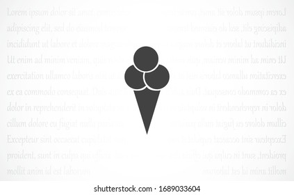 Ice Cream vector icon.Ice Cream for the use Ice icon Cream for sale icon. Ice Cream melting icon. flat design