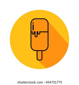 Ice cream vector. Icon for web and mobile application. Flat design style.