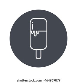 Ice cream vector. Icon for web and mobile application. Flat design style.