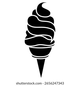 Ice cream vector icons. Waffle cone illustration sign. Ice lolly symbol. Frozen juice logo.