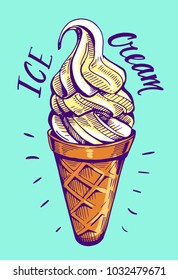 Ice cream. Vector illustration
