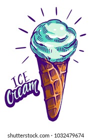 Ice cream. Vector illustration