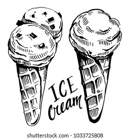 Ice cream. Vector illustration
