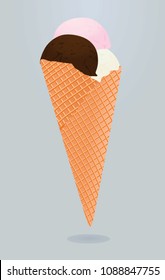 Ice cream. vector illustration