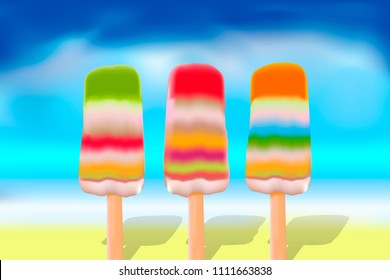 ice cream vector illustration