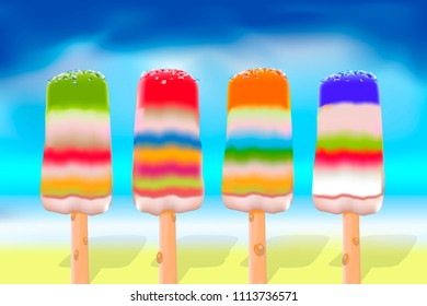 ice cream vector illustration